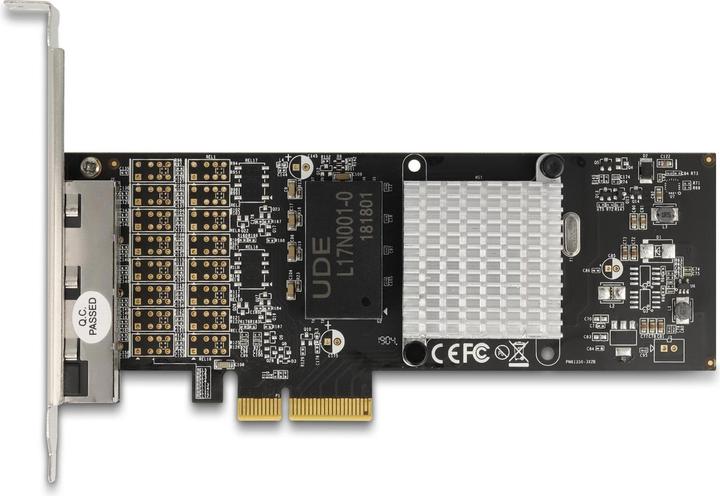 Actual product image Delock PCI Express x4 card to 4 x RJ45 Gigabit LAN i350 (Mini PCI Express)