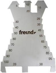 Image du produit Freund Plaque de marquage / cutter 01132000, 5-100mm (pas 5mm) (140 mm)