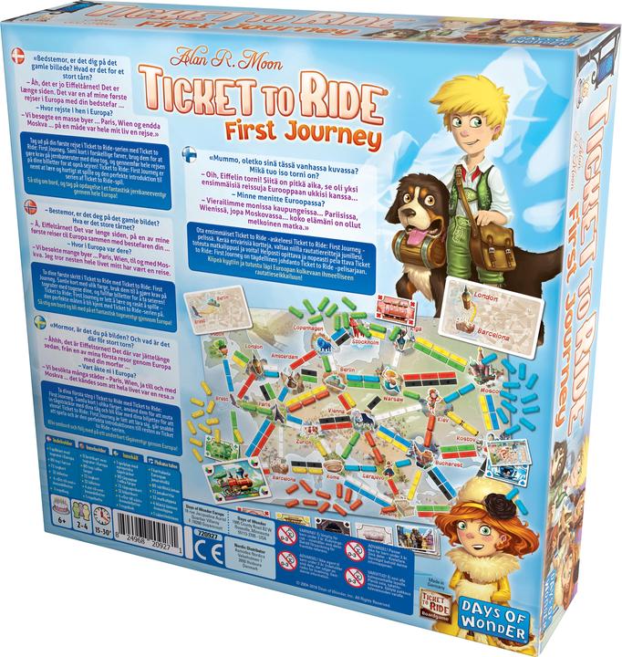 Actual product image Enigma Ticket to Ride - First Journey Nordic (Danish, Finnish, Norwegian, Swedish, 2 - 4 Players)