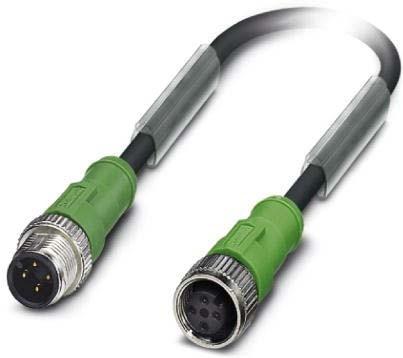 Produktbild Phoenix Contact 1668360 Sensor-/Aktuatorkabel 0,6 m (SAC-4P-M12MS/ 0,6-PUR/M12FS)