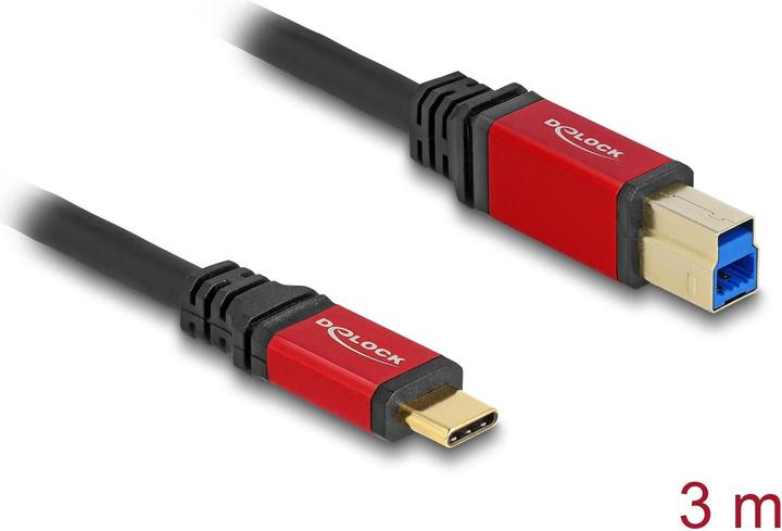 Actual product image Delock USB C — USB B (3 m, USB 3.2 Gen 1)