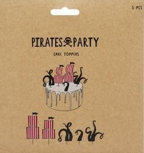 Actual product image Partydeco Décorations de gâteau Pirate (5 pcs.)