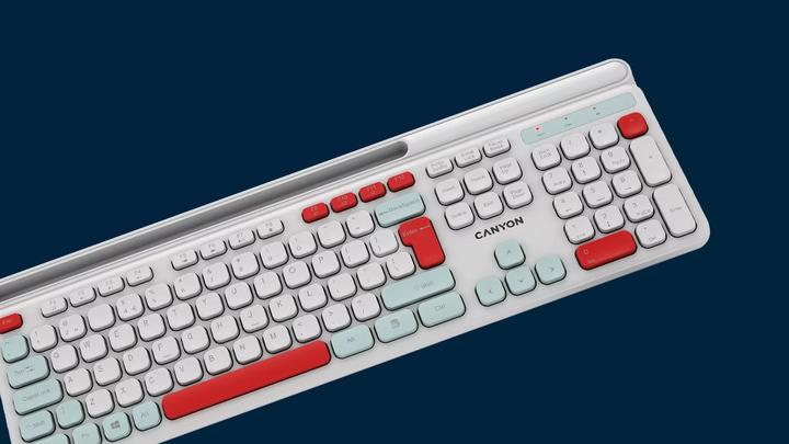 Actual product image Canyon Computer keyboard HSET-W5 EN Keyboard+Mouse AAA+AA Wireless Black (US, Wireless)