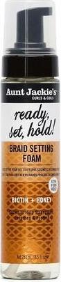 Image du produit Aunt Jackie's Curls & Coils Braid + Twist Collection Ready, Set, Hold Braid Setting Foam with Extra (251 ml)