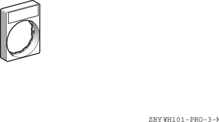 Produktbild Schneider Electric Skilteholder ZBY 30x40mm (8x27) "Blank"