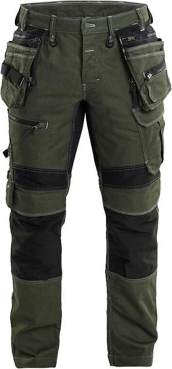 Blakläder Blåkläder X1900 werkbroek denim stretch herfstgroen/zwart maat 50 (44, 50)