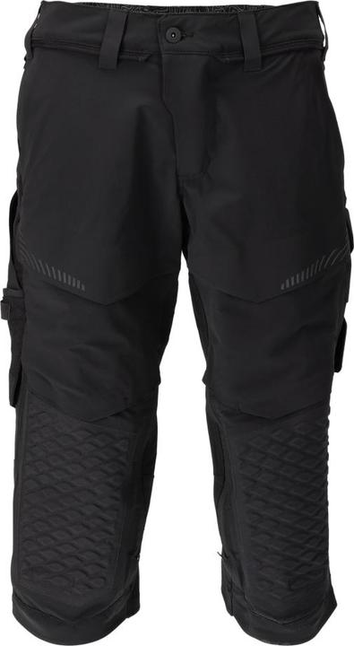 Mascot Stretch ¾ trousers with knee pockets black, size C50