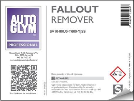 Autoglym Étiquette Fallout Remover