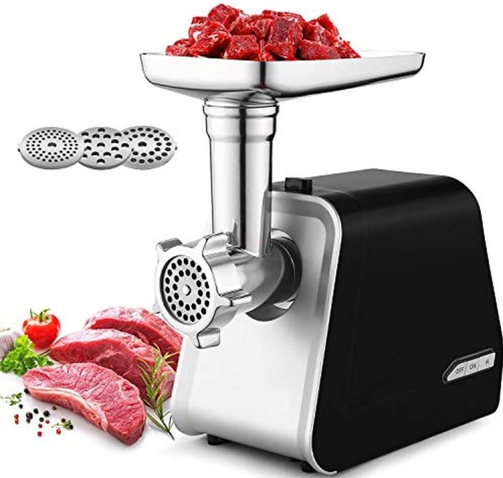 Coocheer Professional sausage machine with 3 different cutting accessories 2000 W