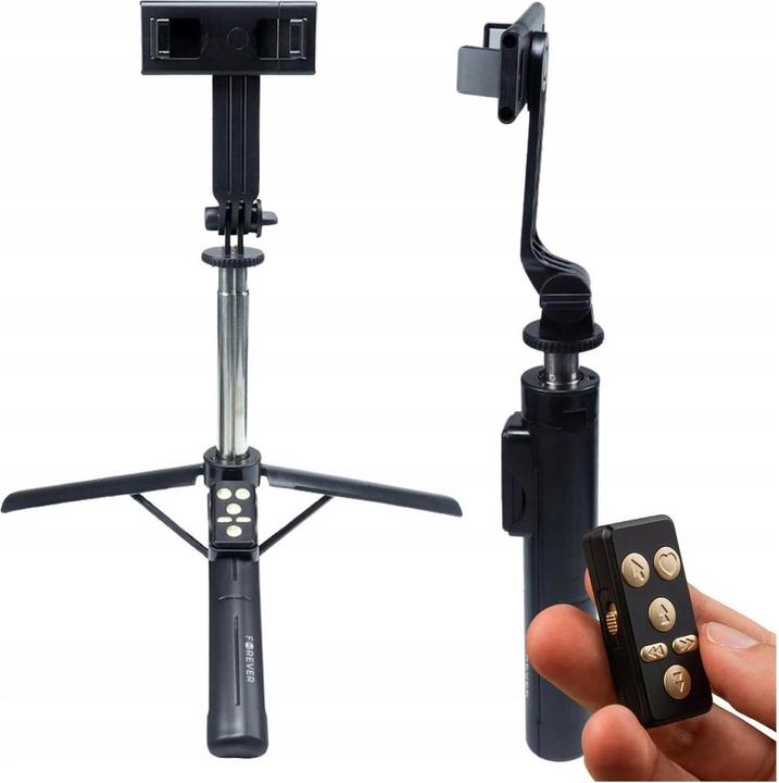 Actual product image Forever Bluetooth selfie stick tripod SST-100 black