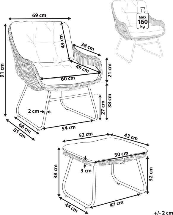 Actual product image Beliani Mestre