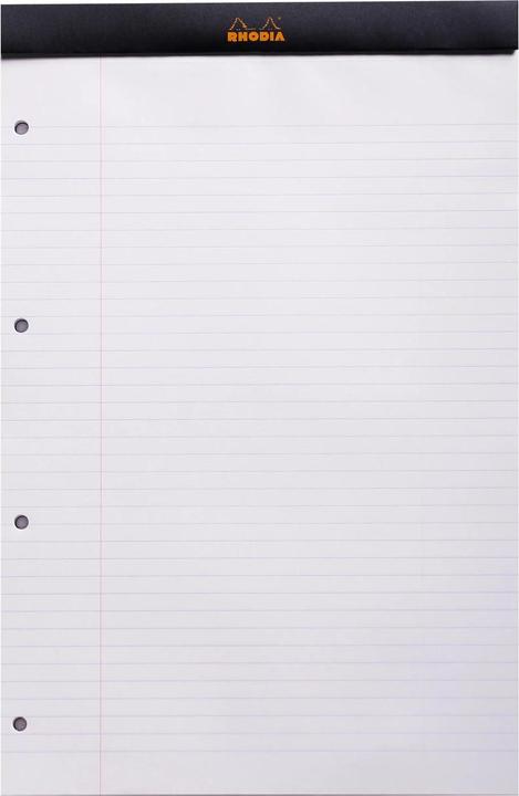 Actual product image Rhodia Blocks stapled 80g Basics (A4+, Lined)