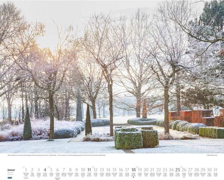Produktbild Zu Gast in schönen Gärten 2026 - Garten-Kalender - Querformat 52 x 42,5 cm - Spiralbindung (52 x 42.5 cm, Deutsch)