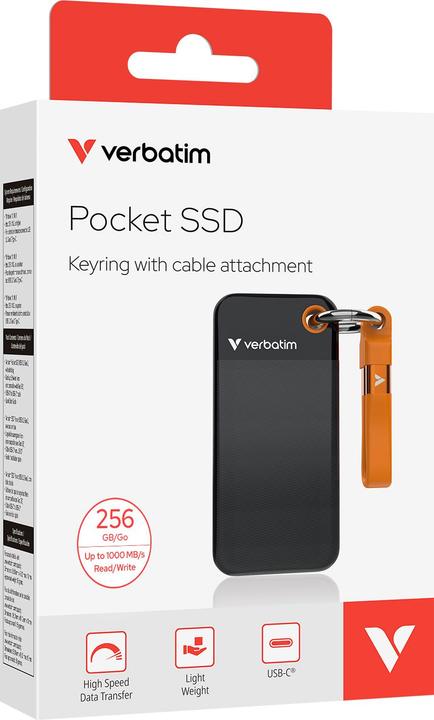 Immagine prodotto Verbatim POCKET SSD 256GB (0.26 TB)