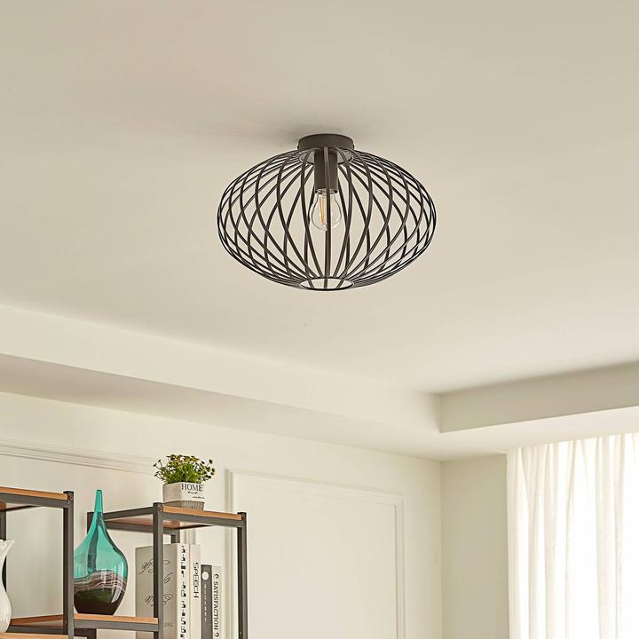 Produktbild Lindby Maivi Deckenleuchte Käfig schwarz 40 cm (E27)