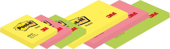 Actual product image Post-it Sticky notes neon (127 x 76 mm)