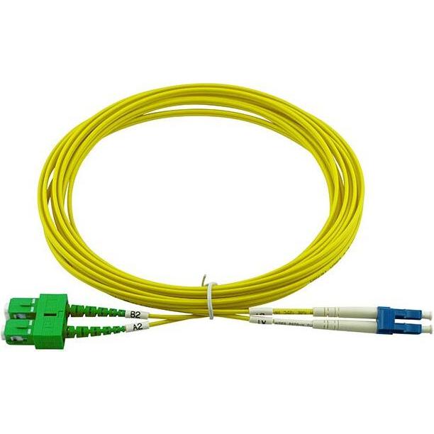BlueOptics Duplex LWL Patchkabel LC/UPC-SC/APC Singlemode 7.5 Meter (U/FTP, CAT6e, 7.50 m), Netzwerkkabel