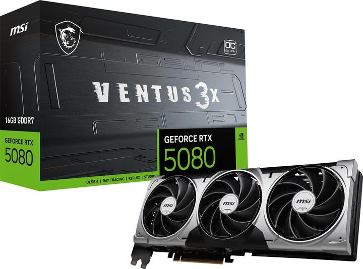 Produktbild MSI GeForce RTX 5080 VENTUS 3X OC (16 GB)