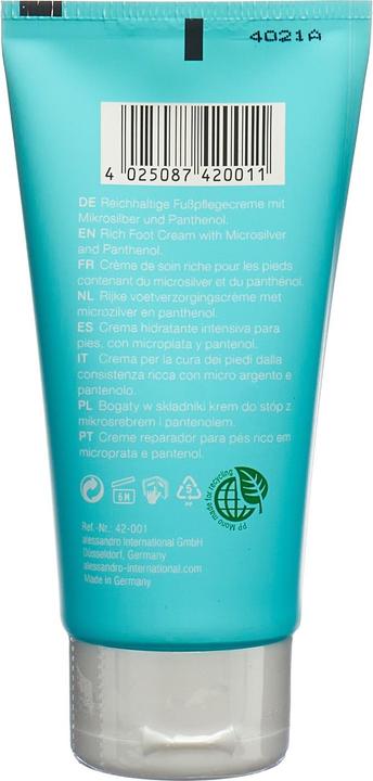 Immagine prodotto Alessandro Spa - Balsamo di salvataggio del tallone del piede (Deodorante per piedi e polvere, 75 ml)