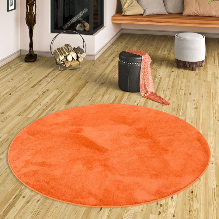Actual product image Pergamon Luxus Super Soft Hochflor Langflor Teppich Melia Rund (120 x 120 cm)