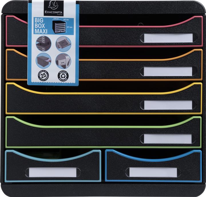 Produktbild Exacompta Schubladenbox Big Box Maxi Black Office (A4+)