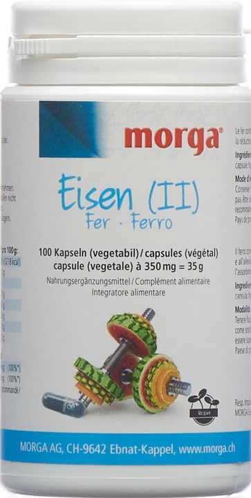 Actual product image Morga Iron II Capsules (100 Piece, Capsules, 300 g)