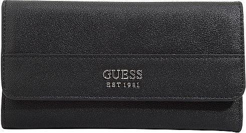 Actual product image Guess Katey, Textile Wallet, SLG Large Zip, Black, For Women