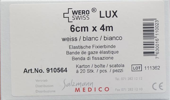 Actual product image Wero Swiss Lux Elastic Fixation Bandage white