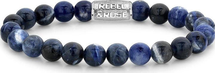 Immagine prodotto Rebel & Rose Solo pietre Bracciale blu notte (17.50 cm, Acciaio inossidabile)