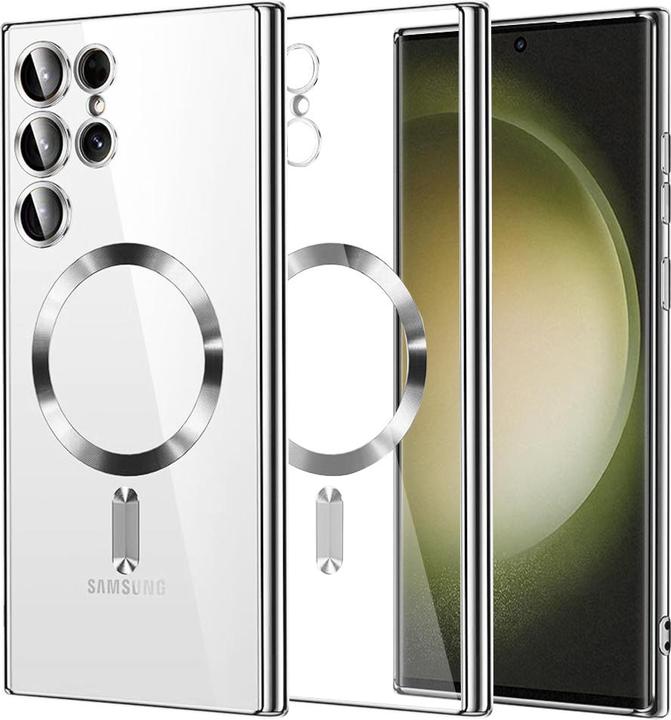 Actual product image Techsuit - Luxury Crystal MagSafe - Samsung Galaxy S23 Ultra - Silver (Samsung Galaxy S23 Ultra)