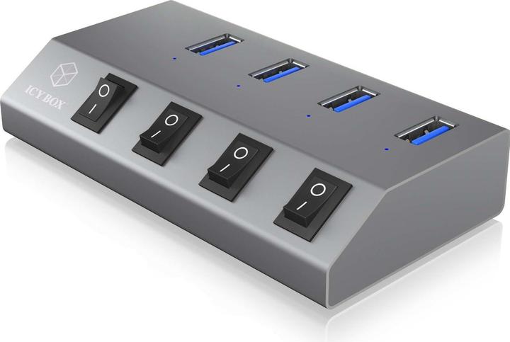 Icy Box IB-HUB1405 (USB-B, 4 Ports)