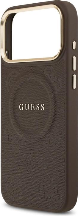 Produktbild Guess PU Leather Peony Pattern Case für Apple iPhone 17 Pro Max - brown (Apple iPhone 17 Pro Max)