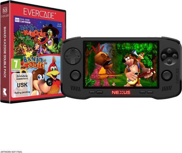 Actual product image Blaze Evercade Nexus & Banjo Kazooie Double Pack