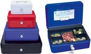 Actual product image Wedo Cash box with 5 compartments