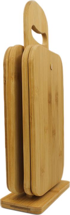Actual product image Natura Punto Stand with 4 boards, allparts made of bamboo, 22 x 14 x 0,9 cm