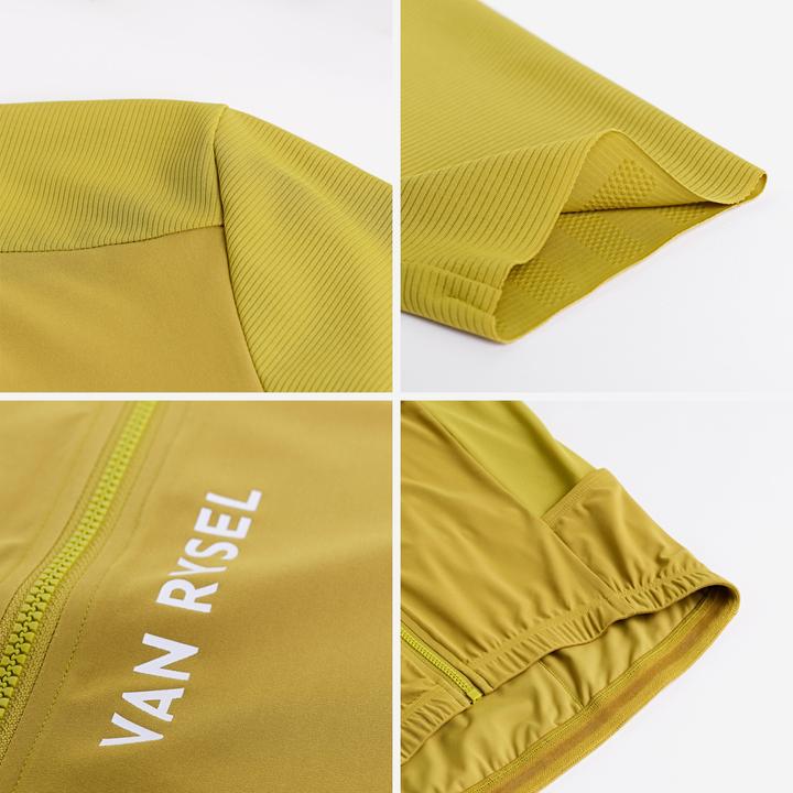 Image du produit Van rysel Maillot de vélo route manches courtes été unisexe - racer 2 khaki (XL)