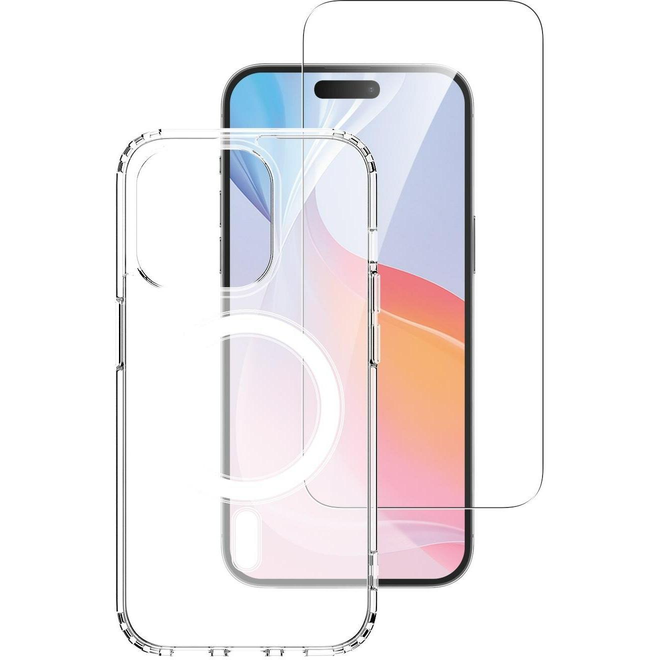 4smarts 3 in 1 Starter Set (Apple iPhone 16 Pro), Smartphone Hülle, Transparent