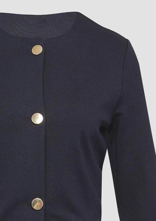 Actual product image S.Oliver Indoor-Jacke Verkürzte Jacke im Boxy-Fit mit goldfarbenen Knöpfen (34)