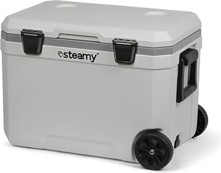 Produktbild Steamy Marine 45 Roller - Grosse Kühlbox auf Rädern - Speziell für das Boot - 45 Liter - Weiss (SC (45 l)
