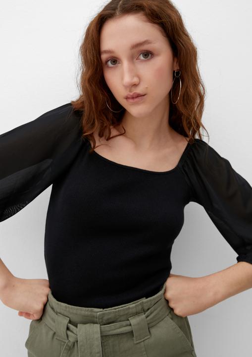 Produktbild s.Oliver T-Shirt Bluse mit Karreeausschnitt (M)