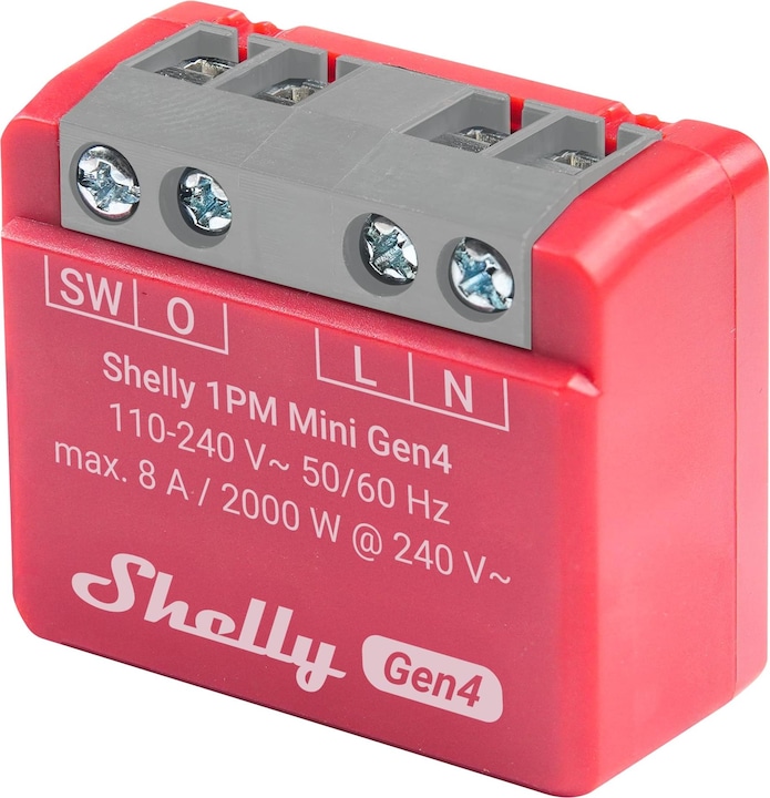 Actual product image Shelly 1PM Mini Gen4 (Switch actuator)
