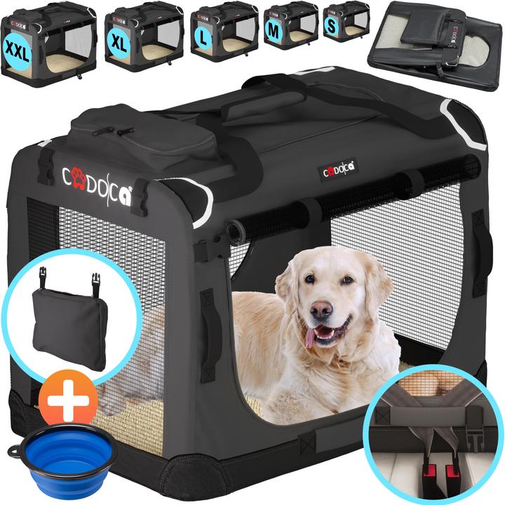 Produktbild Cadoca Hundetransportbox (Hund, Faltbar, Atmungsaktiv)