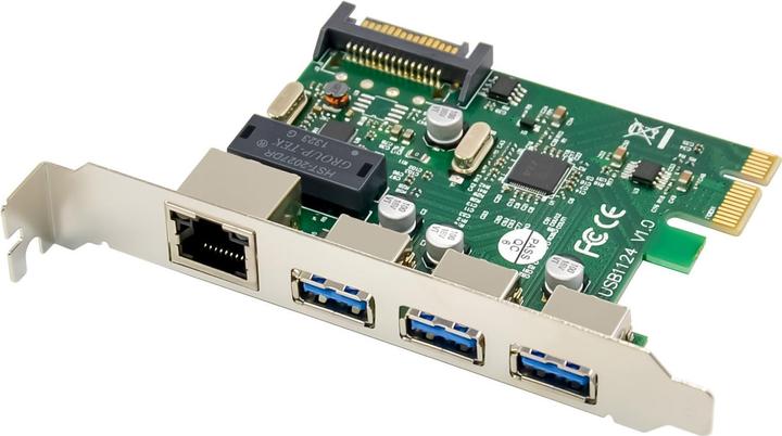 InLine Combokarte Gigabit Netzwerk und USB 3.2 Gen.1 (Mini PCI Express, PCIe)