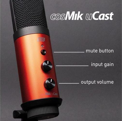 Produktbild ESI Audiotechnik Kondensatormikrofon cosMik uCast inklusive Softwarepaket