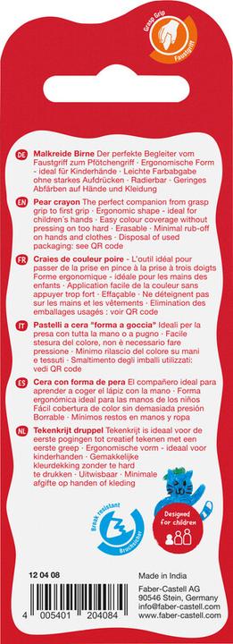 Actual product image Faber-Castell Crayons Pear shape (4x)