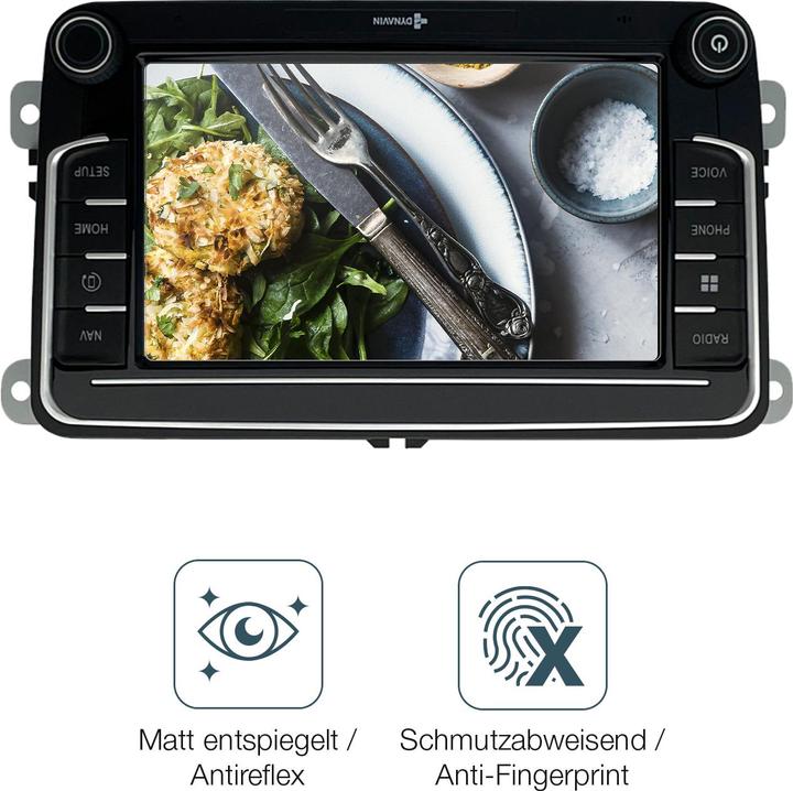 Actual product image Dipos Screen Protector Anti-Glare for Dynavin MMI-7587A v7