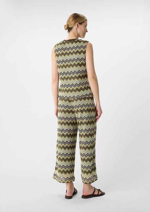 Actual product image Comma T-Shirt Stricktop mit Zick-Zack-Muster (48)