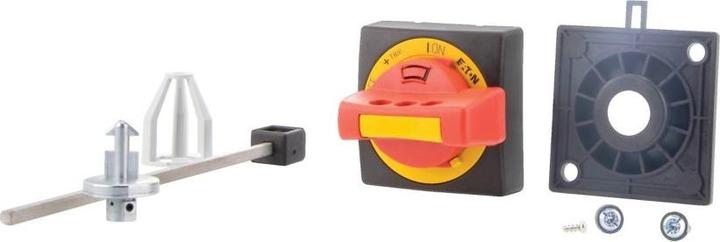 Actual product image Eaton Door coupling handle lockable (L x W x H) 64 x 64 x 54 mm Red, Yellow PKZ0-XRH-MCC 1 pc.