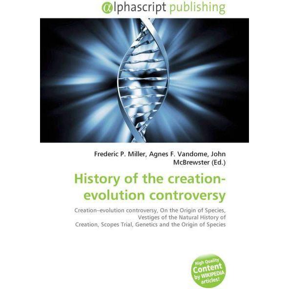 History of the creation-evolution controversy, Fachbücher von Agnes F. Vandome, Frederic P. Miller, John McBrewster