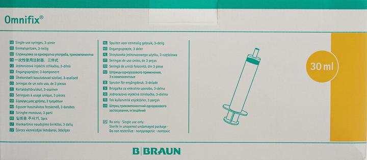 Image du produit B.Braun Seringue OMNIFIX 30ml Luer Lock sans latex 100pcs